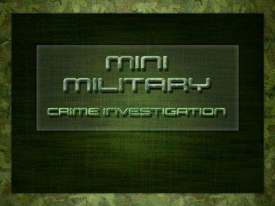 Mini Military Crime Investigation screenshot 2