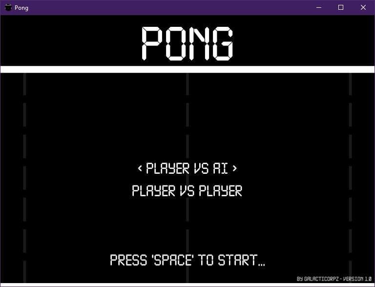 Pong (itch) (GalactiCorpz) screenshot 3
