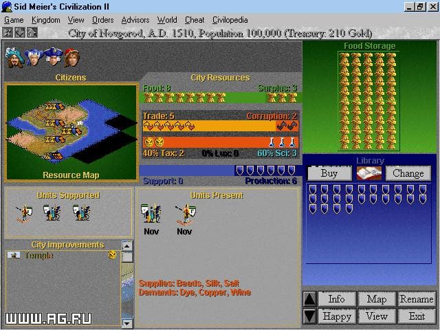 Sid Meiers Civilization 2 screenshot 2