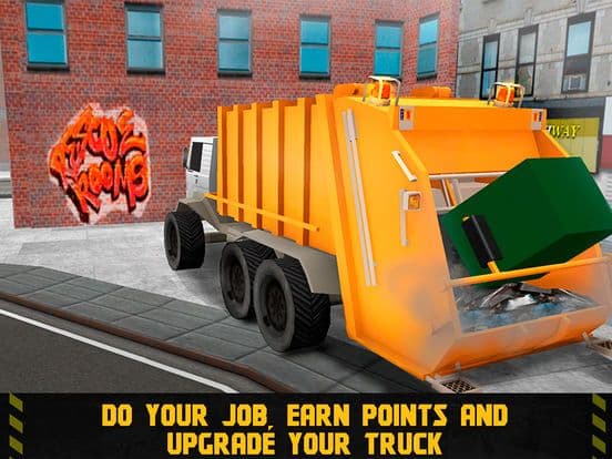 City Garbage Truck Driving Simulator 3D Full screenshot 4