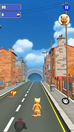 Cat Leo Run - Talking Cat Leo vs. Dog screenshot 2