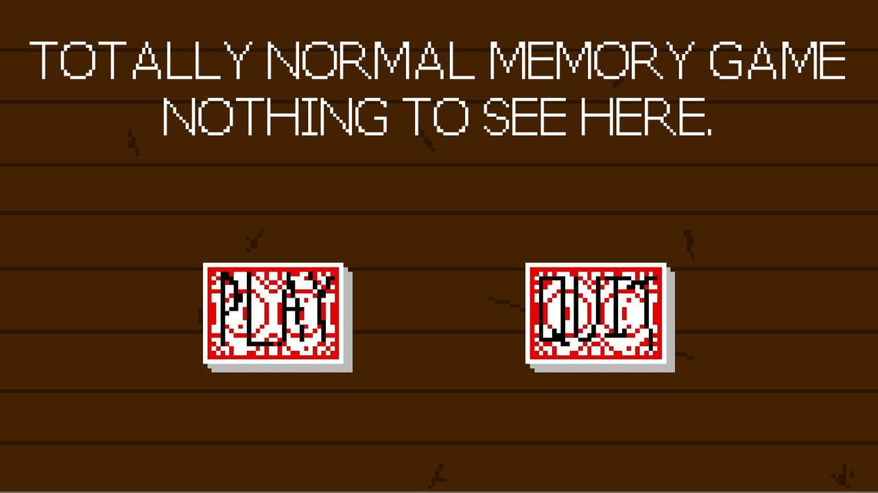 totally normal memory card game nothing to see here