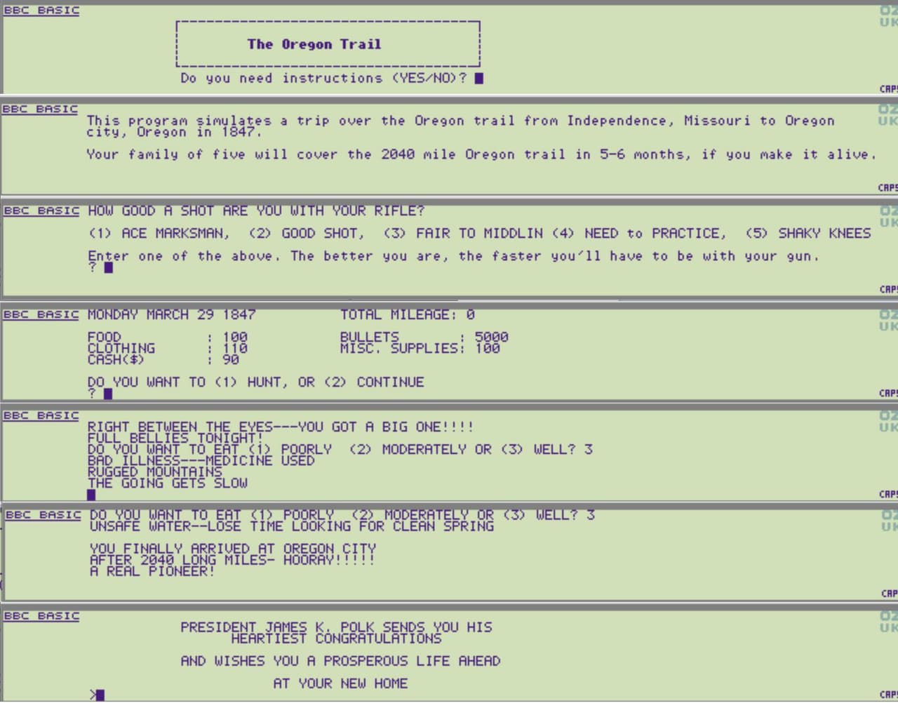 Z88 Oregon Trail