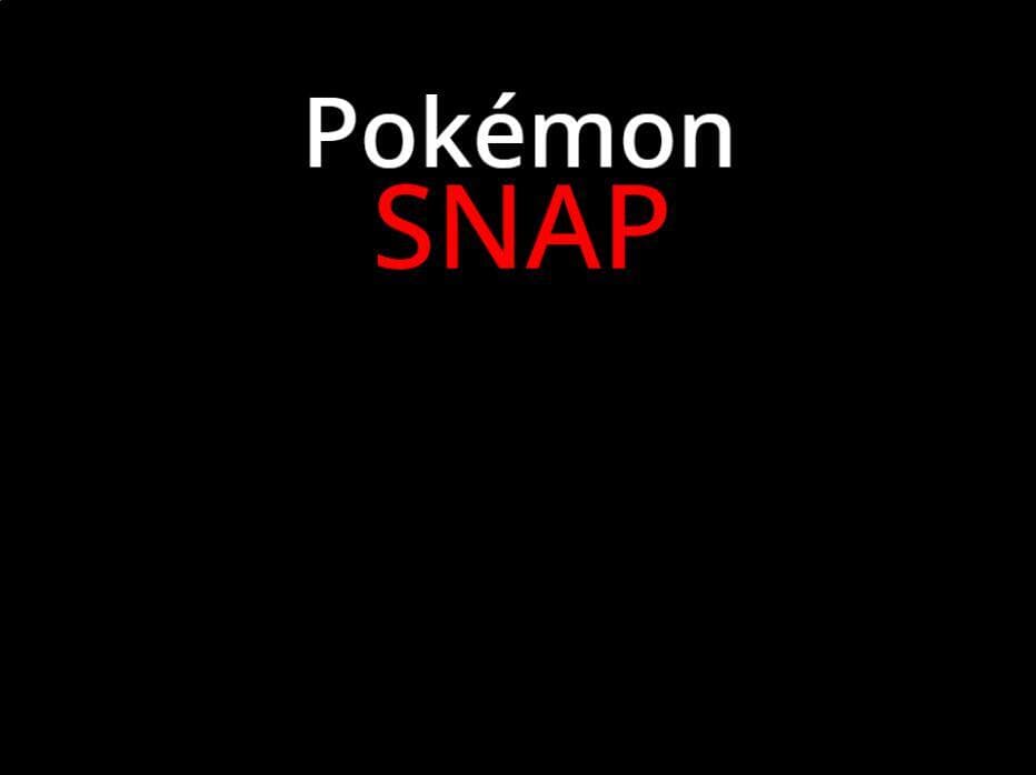Pokémon snap (itch)