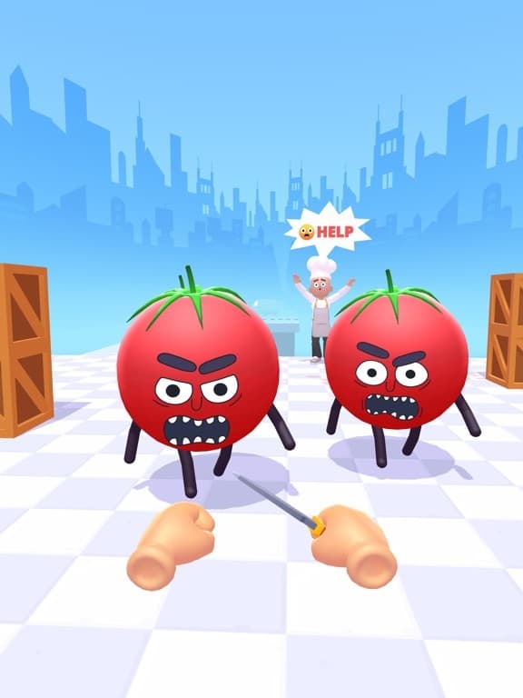 Hit Tomato 3D: Knife Master screenshot 2