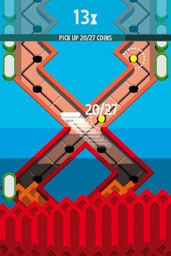 ☛Zigzag Dash: Left or Right?☚ A Pinball Style Game screenshot 2