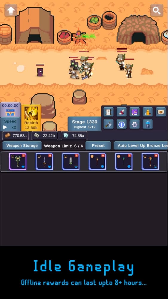 Idle Weapon Fantasy (Blood) (Blood) screenshot 2