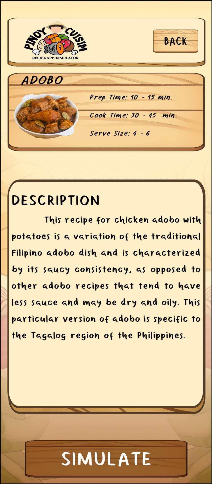 Pinoy CuiSim screenshot 3