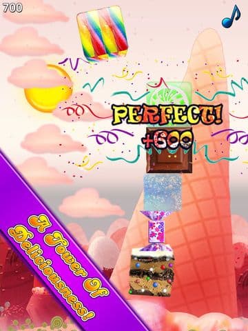 Candy Stacker with Sweet Cup-Cake Cotton Tower screenshot 3