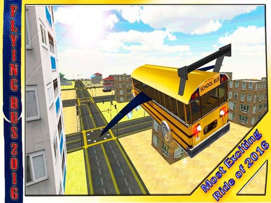 School Bus Jet 2016 – Flying Public Transport Flight with Extreme Skydiving Air Stunts screenshot 2