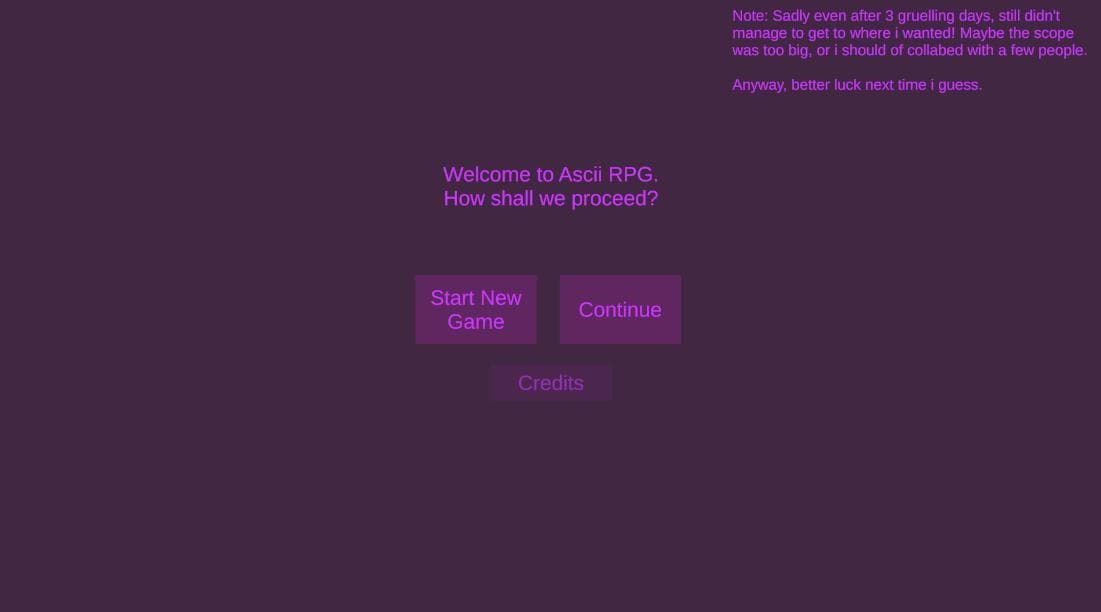 Ascii RPG screenshot 4