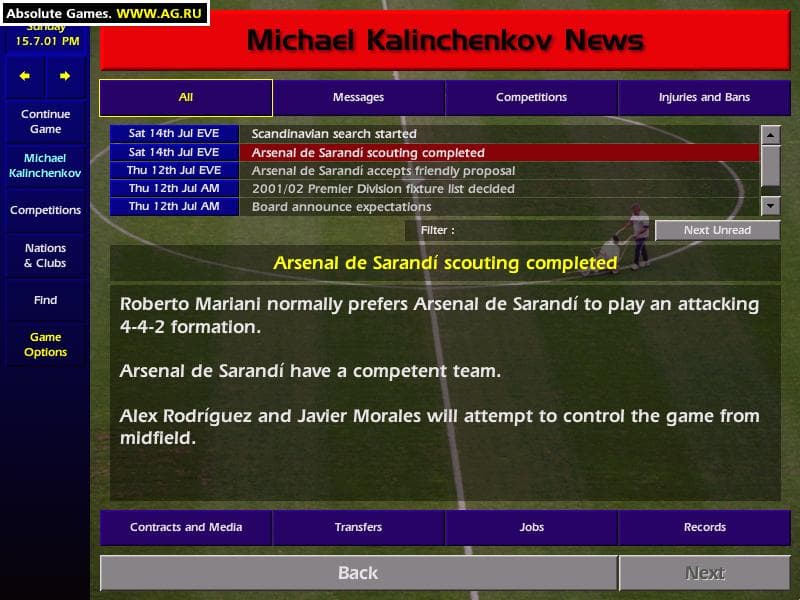Championship Manager Season 01/02 screenshot 2