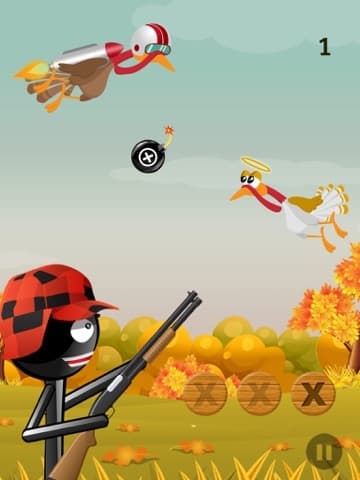 Stickman Turkey Hunter - a Thanksgiving Shooter! screenshot 3