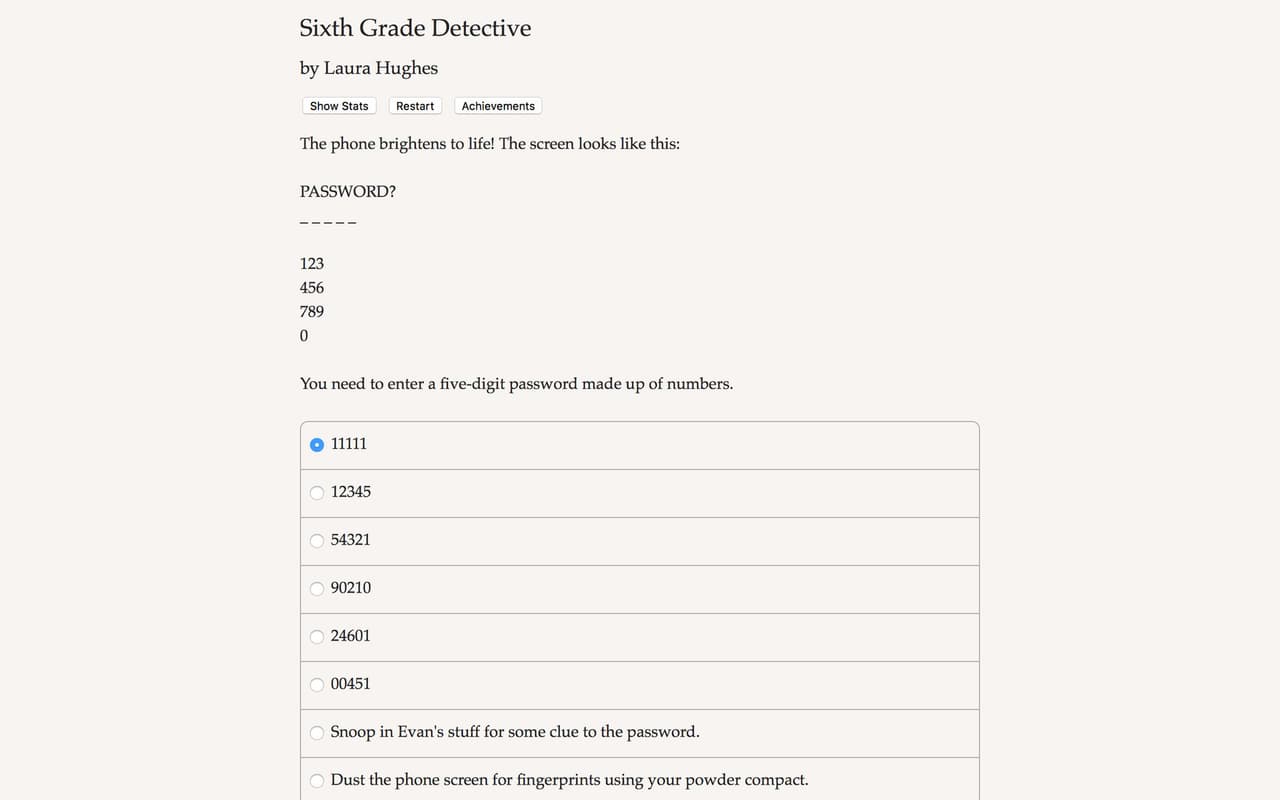 Sixth Grade Detective screenshot 3