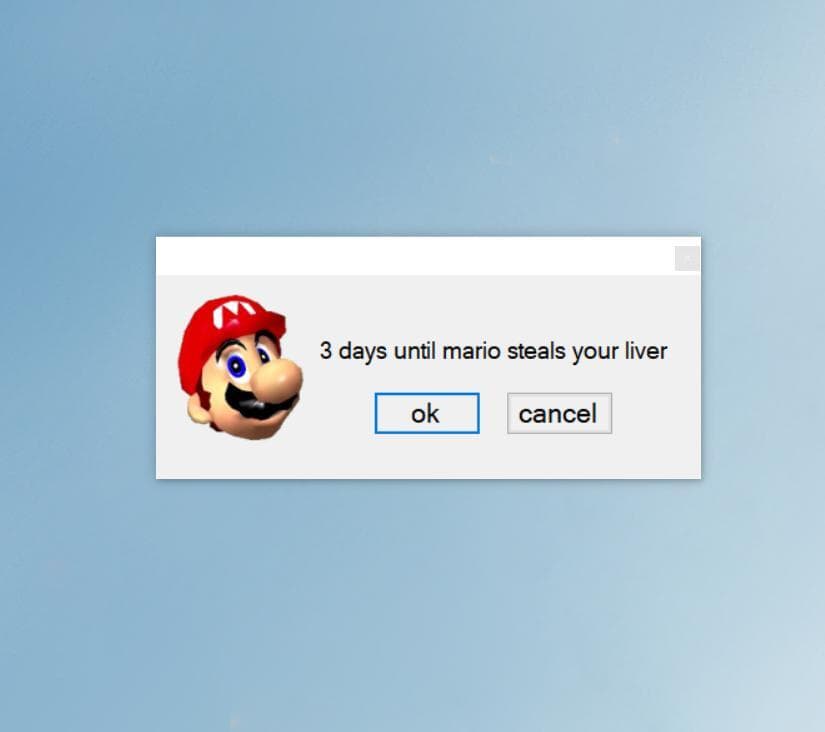 Mario Steals Your Liver but real (C#)