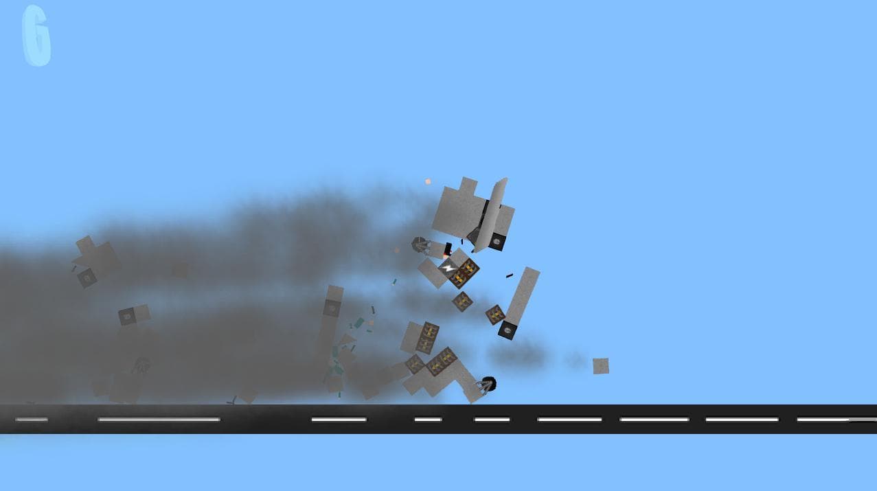 Physics Destruction Plane Game