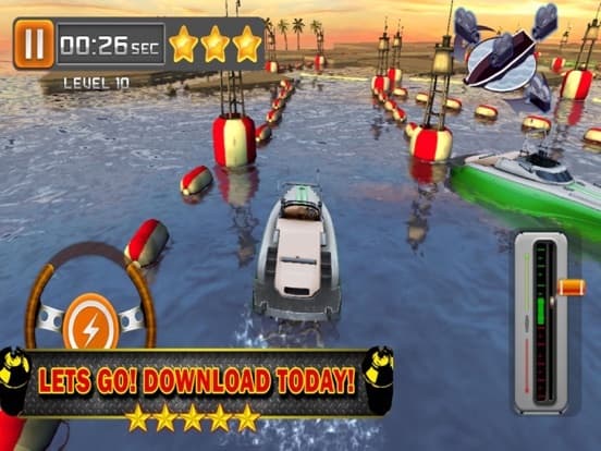 Ace 3D Boat Parking Speedboat Driving Simulator screenshot 5
