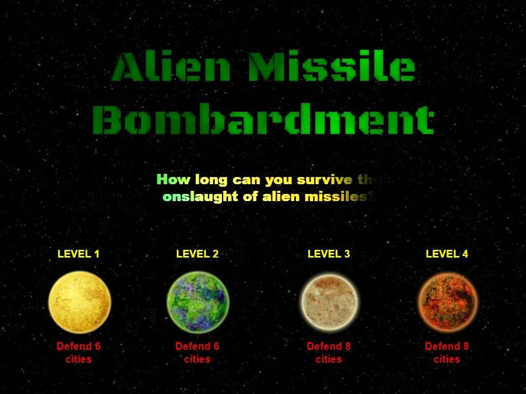 Alien Missile Bombardment screenshot 2