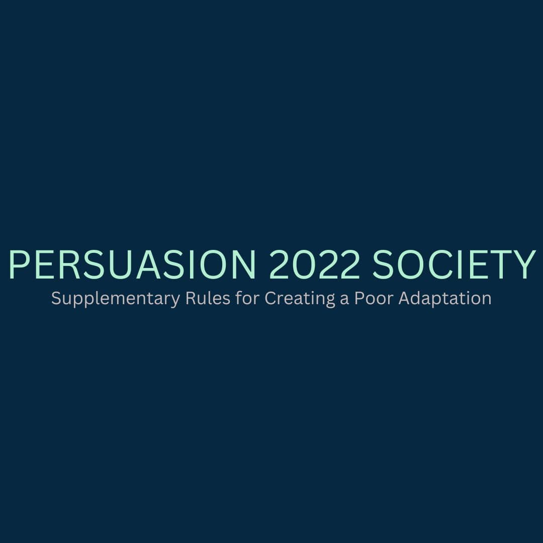 Persuasion 2022 Society