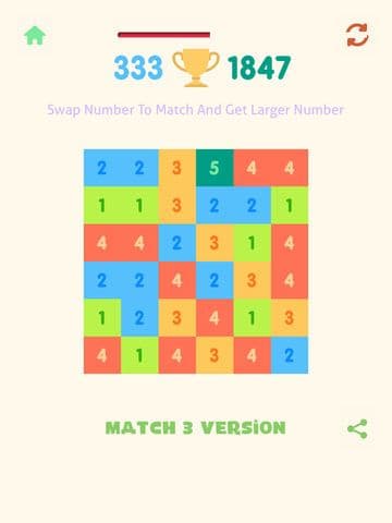 Just Match 3 - Get 10 Numbers Puzzle