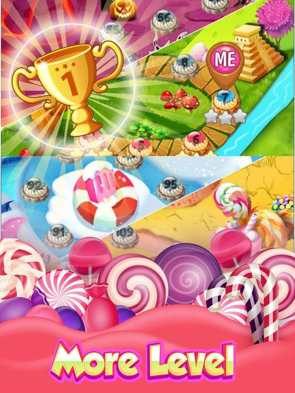 Super Charming Lollipop Perfect Match 3 Sugar Land screenshot 4