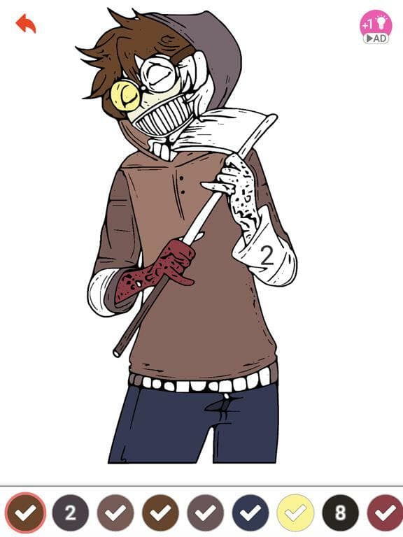 Coloring Creepypasta Fanart ! screenshot 3