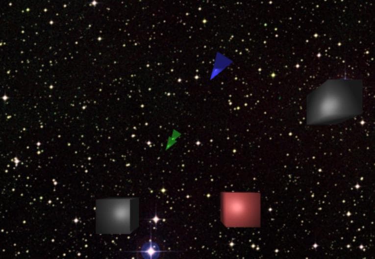 WebGL asteroids