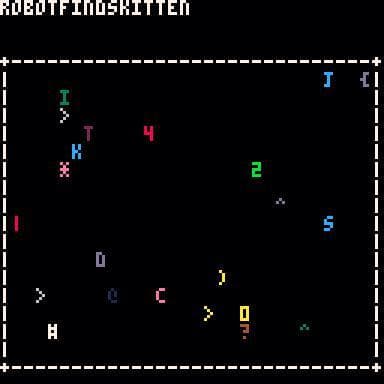 robotfindskitten (PICO-8 port) screenshot 2