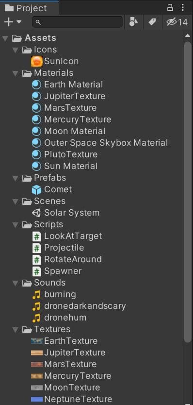Solar System Assigment screenshot 3
