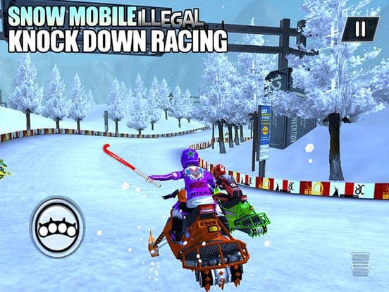 SnowMobile Illegal Bike Racing screenshot 2