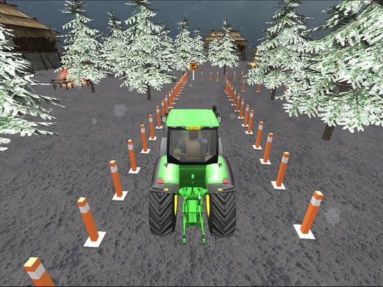 Farming Tractor Parking Driver