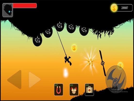 Stickman swing: Rope Swing screenshot 3