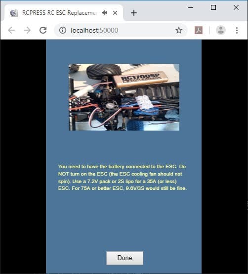 RCPRESS Configuring ESC Throttle Range screenshot 4