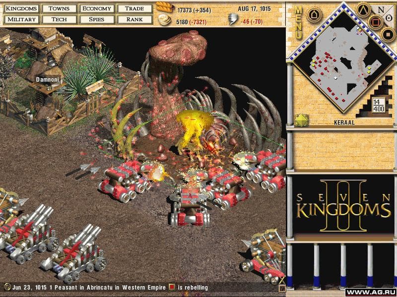 Seven Kingdoms 2: The Fryhtan Wars screenshot 3