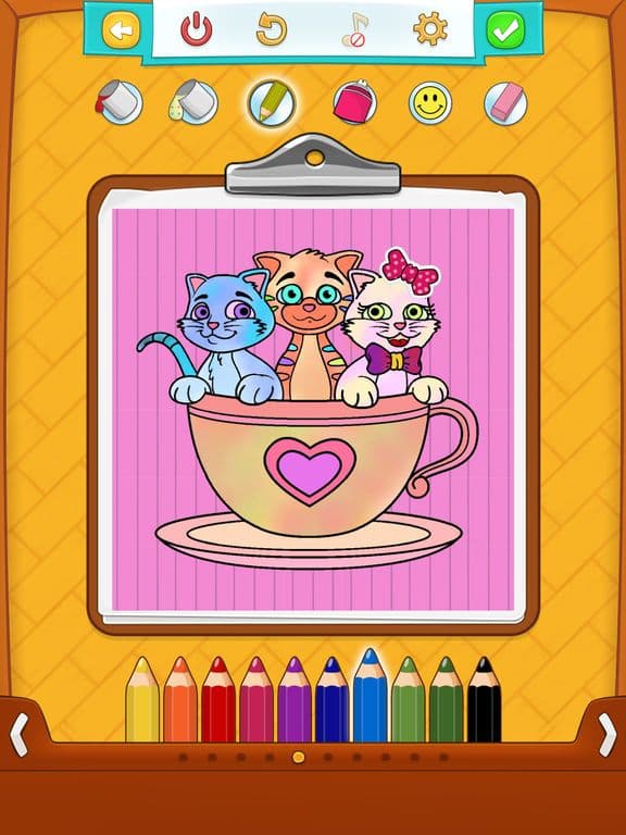 Kitty Cat Coloring Pages screenshot 3