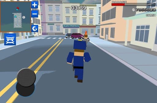 Blocky Cop Craft Running Thief screenshot 5