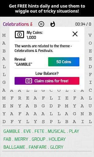 Super Word Search Game Puzzle App screenshot 4