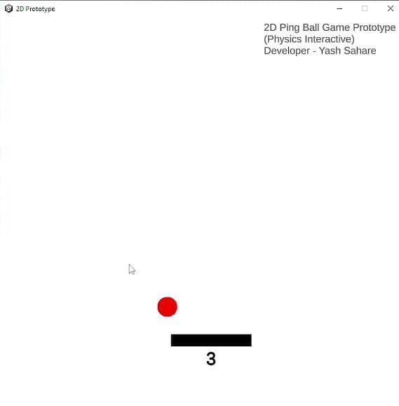 2D PingBall Game(Basic) screenshot 3
