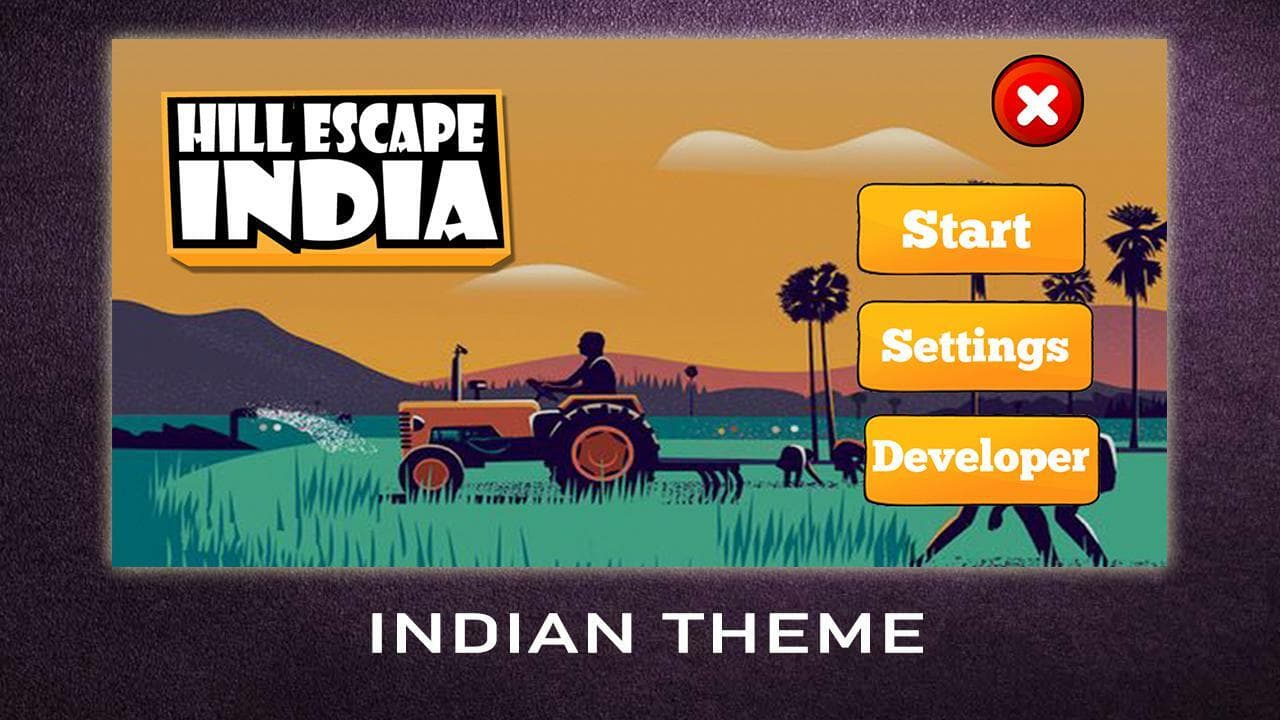 Hills Escape India - 2d Racing Game screenshot 2