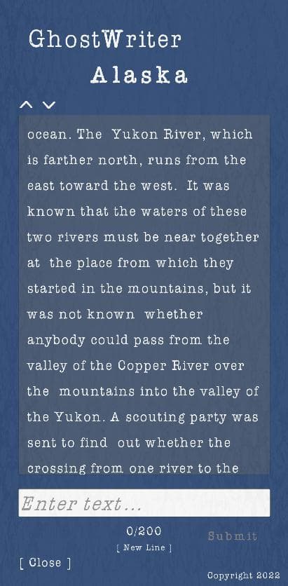GhostWriter - A collaborative, anonymous, creative writing experiment. screenshot 5