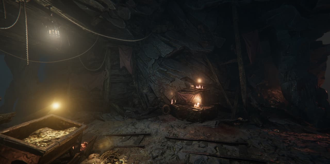 Abandoned Mining Tunnel Interactive Scene