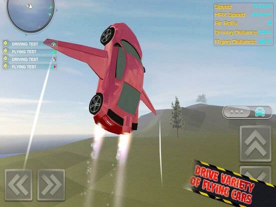 Fast Car Flying Sim 3D screenshot 2