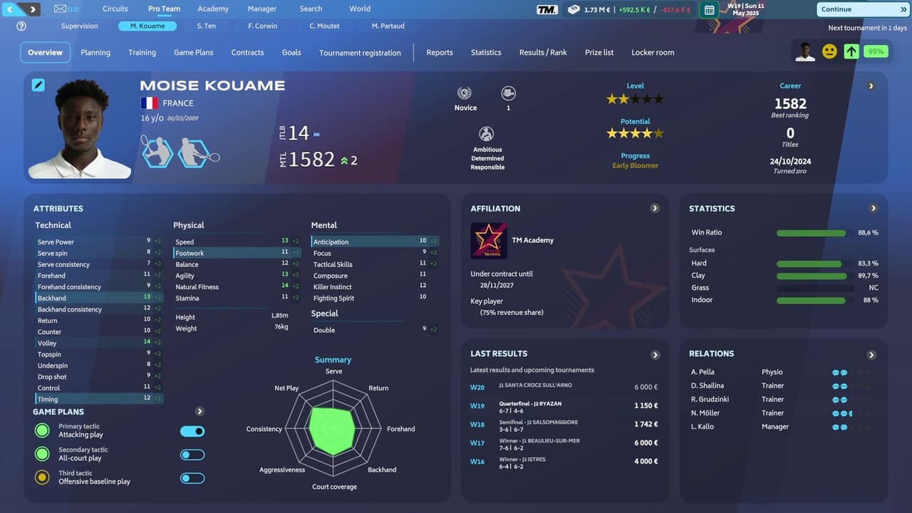 Tennis Manager 25 screenshot 2