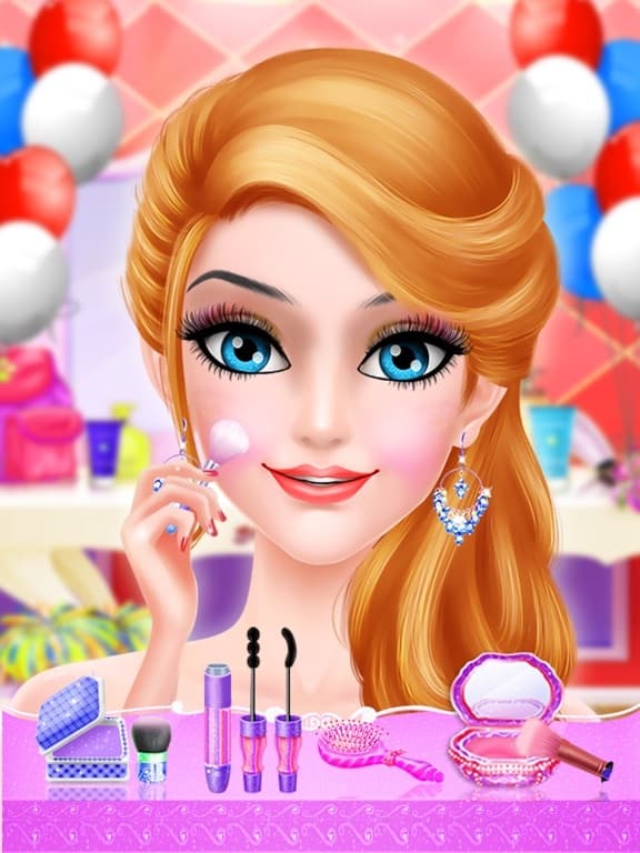 pink princess makeover games for girls screenshot 4