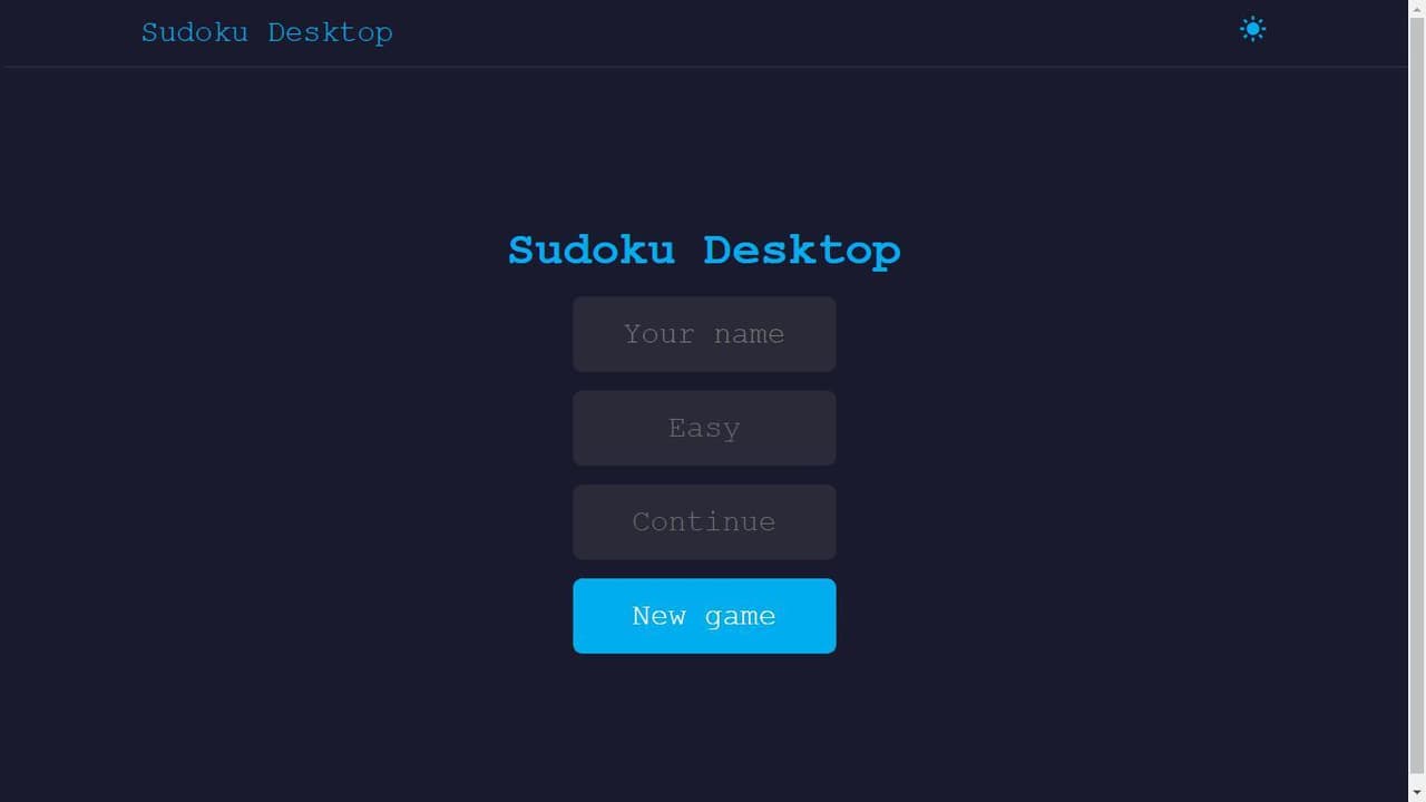 Sudoku Desktop screenshot 3