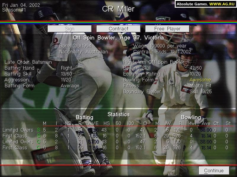 Michael Vaughans Championship Cricket Manager screenshot 3