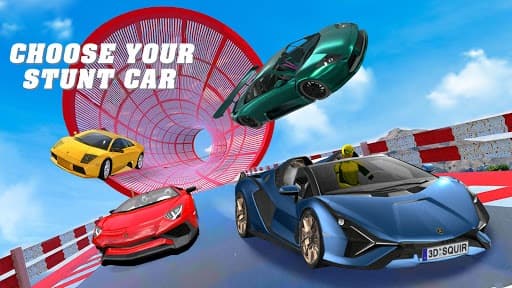 Superhero Car Stunts - Racing Car Games