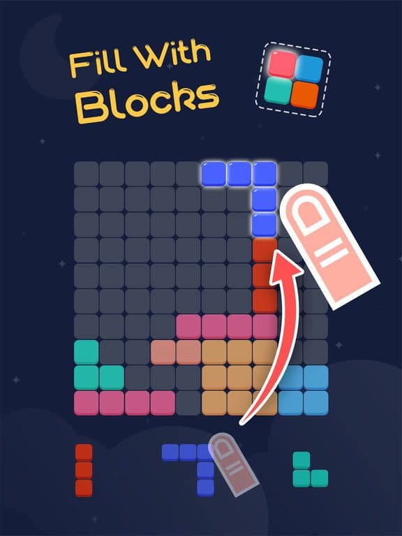Block Blitz: A Grid Puzzle Game screenshot 2
