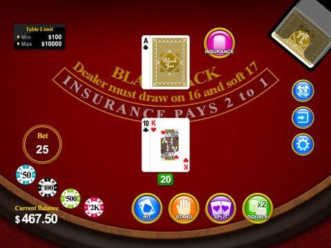Blackjack 21 for 2014 screenshot 4