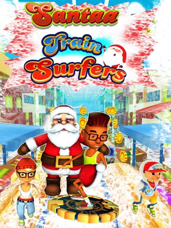 Subway Santa Running: Xmas Train Surfers screenshot 2